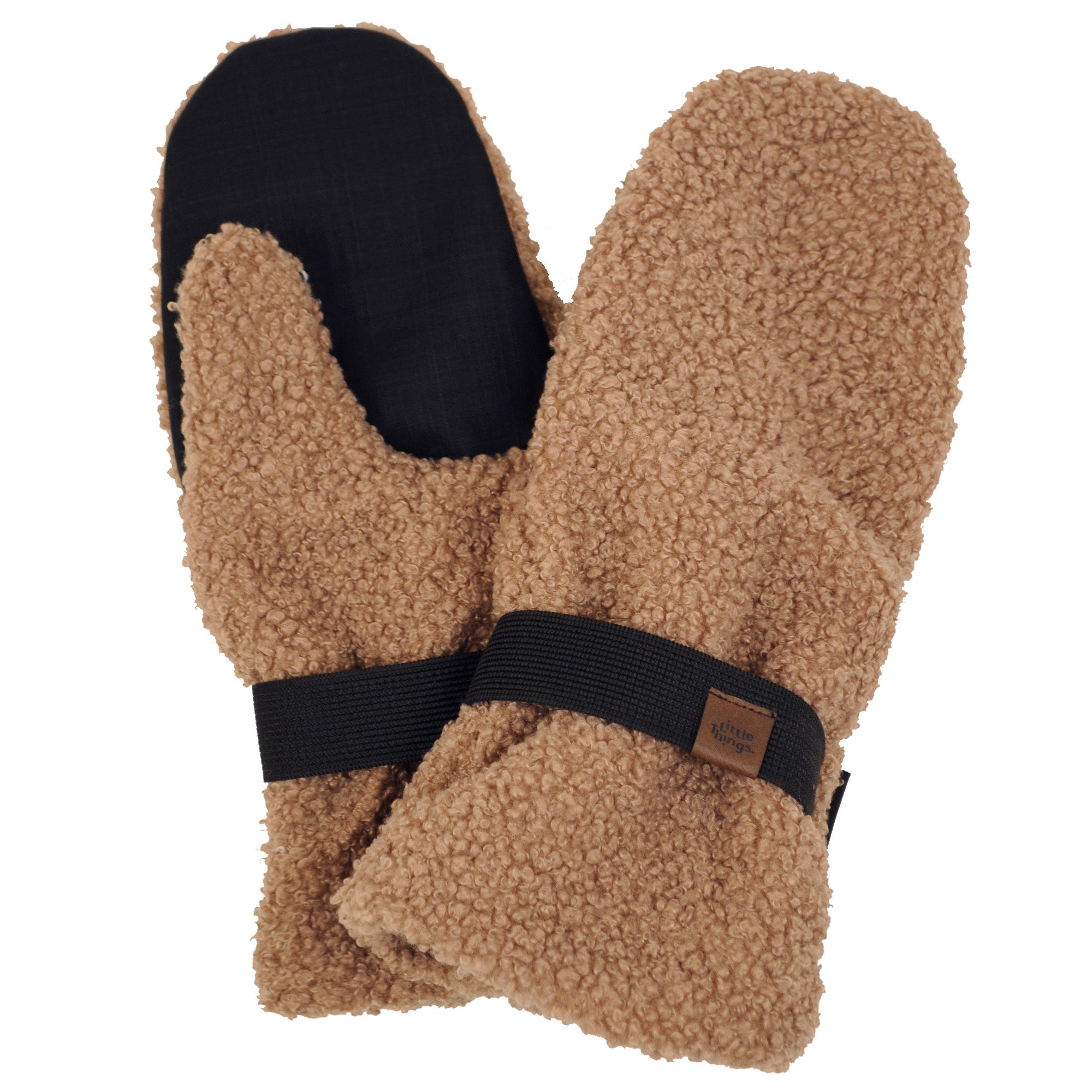 dámské béžové teddy rukavice