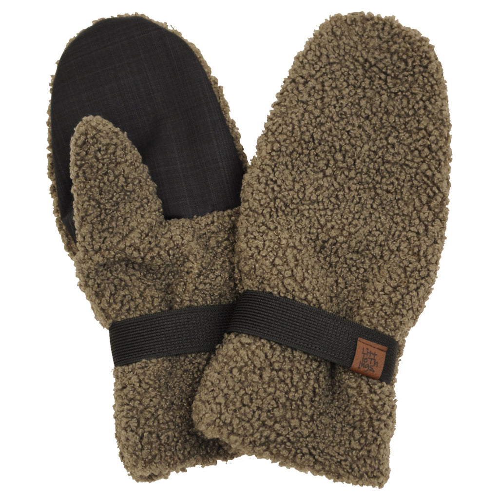 dámské khaki zelené teddy rukavice