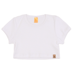 dámský bílý crop top