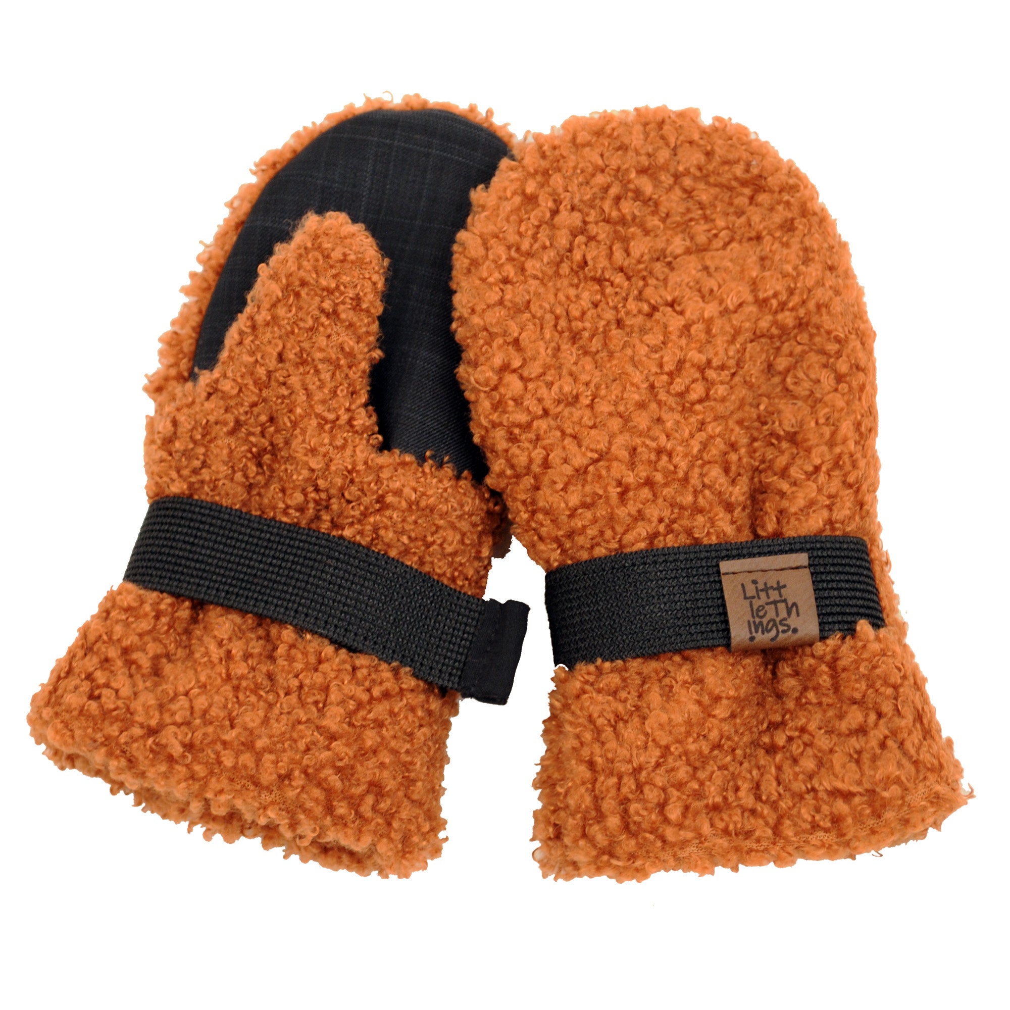hnědé teddy rukavice