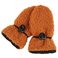 Hnědé teddy rukavičky