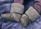 khaki zelené teddy softshellové bačkorky