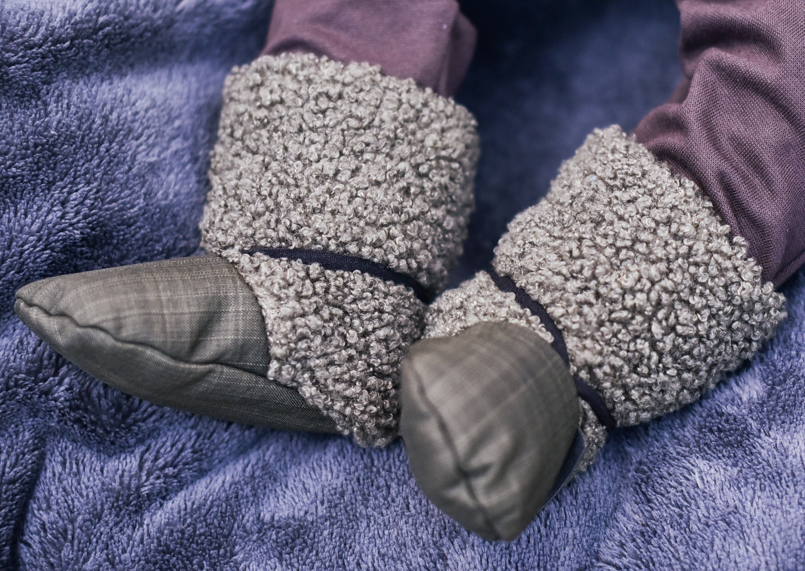 khaki zelené teddy softshellové bačkorky