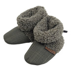 khaki zelené teddy softshellové bačkorky