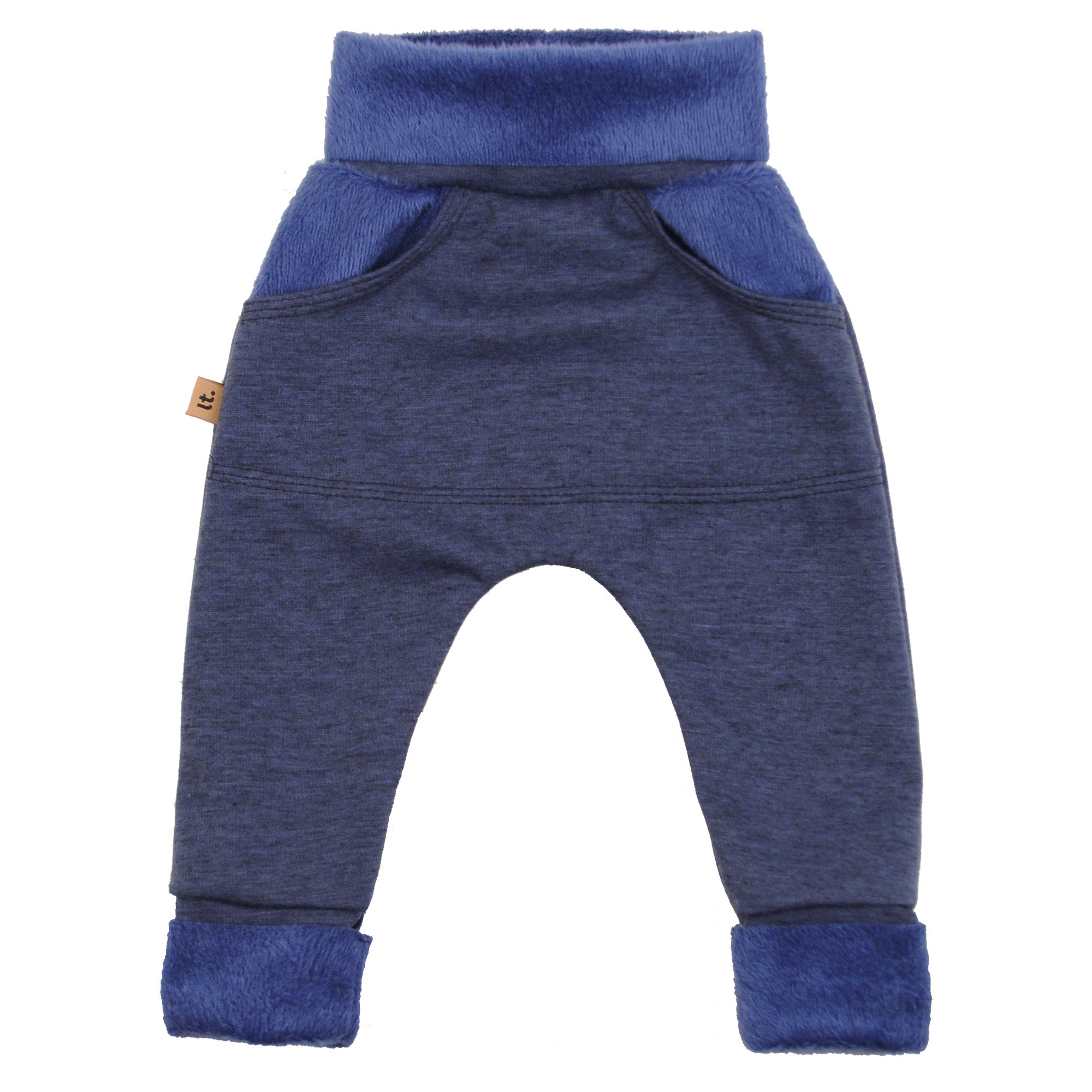 modré rostoucí tepláčky z warmkeeperu