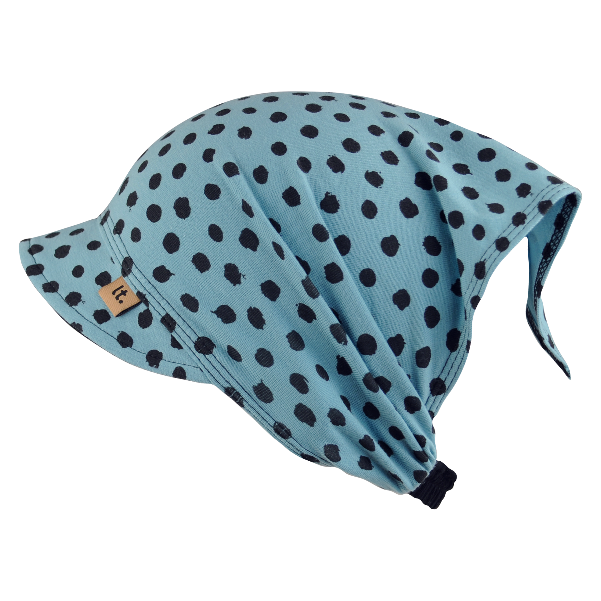 modrý bavlněný šátek s potiskem