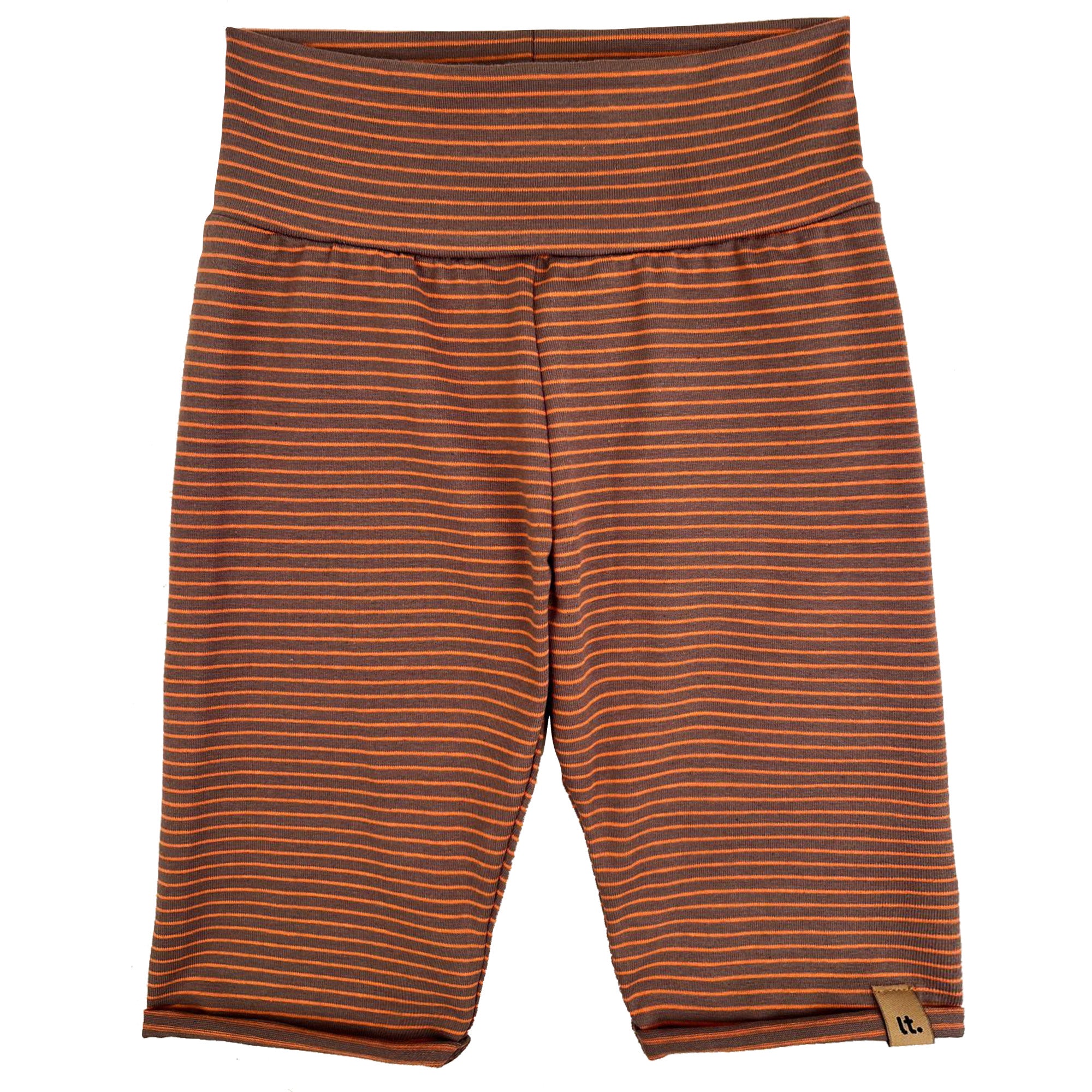 oranžové pruhované 3/4 legíny