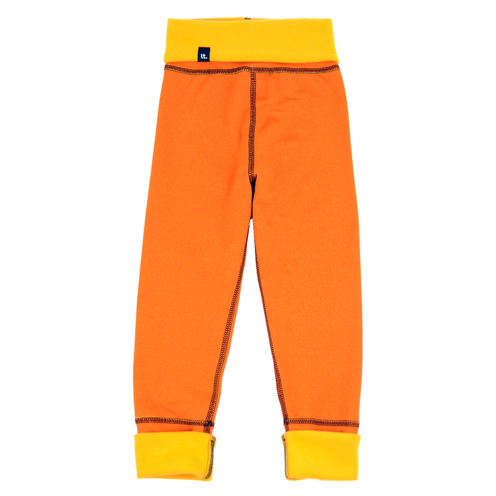 oranžové tecnostretchové rostoucí legíny