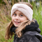 růžová hřejivá čelenka