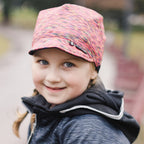 růžově melírovaná softshellová kšiltovka