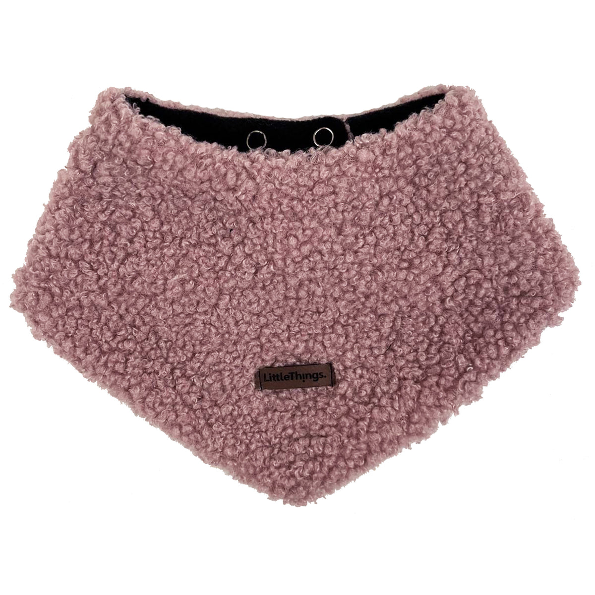 světle růžový teddy šátek na krk