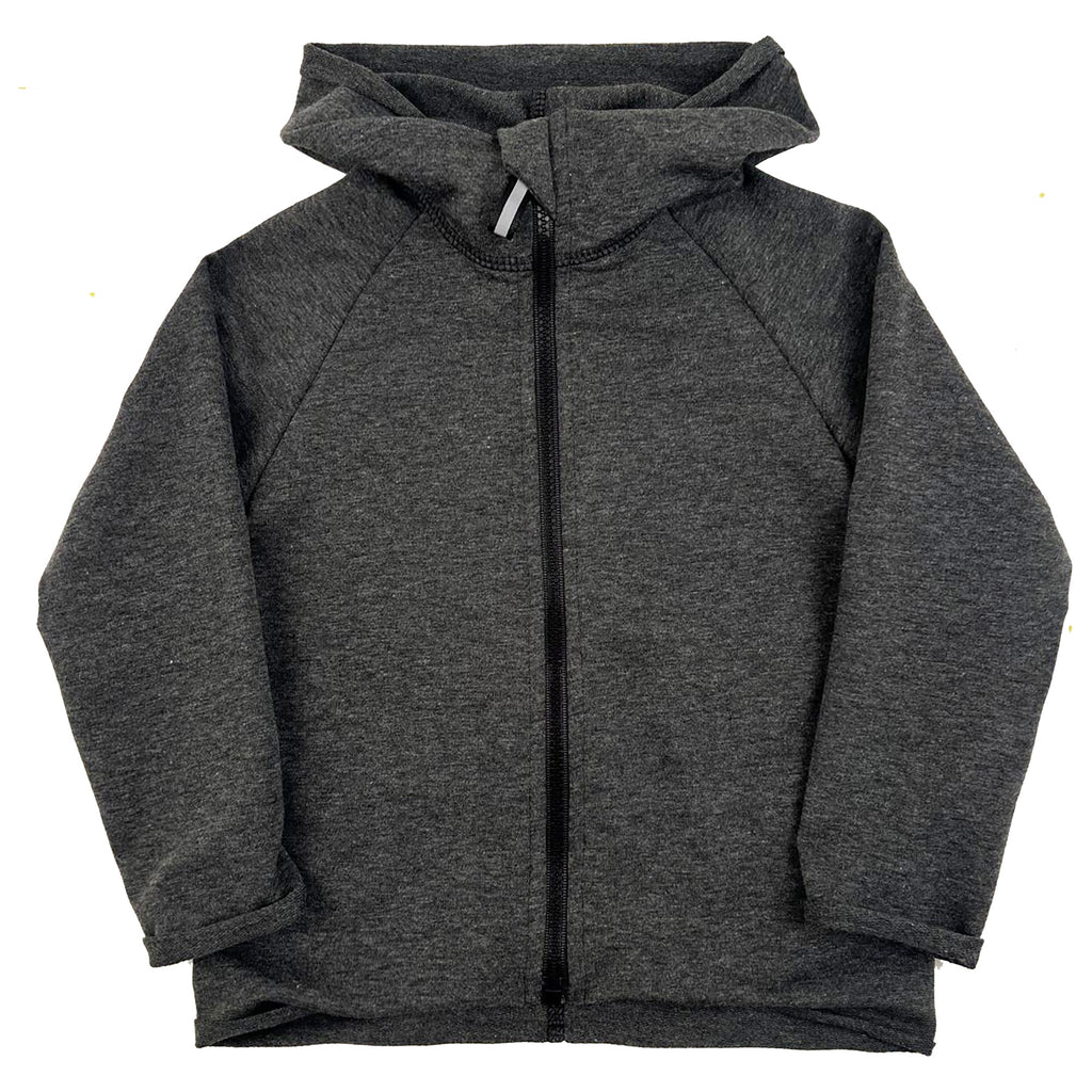 tenká šedá bavlněná mikina