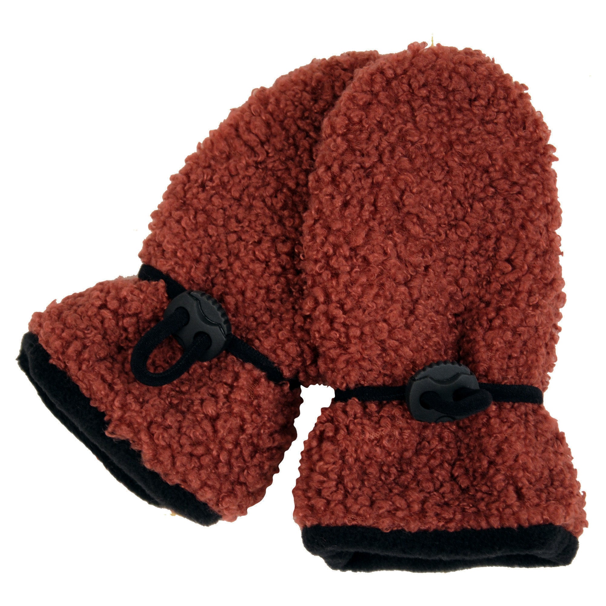 vínové teddy rukavičky