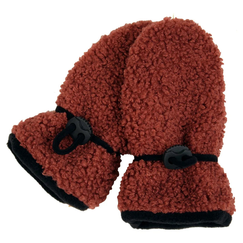 Vínové teddy rukavičky