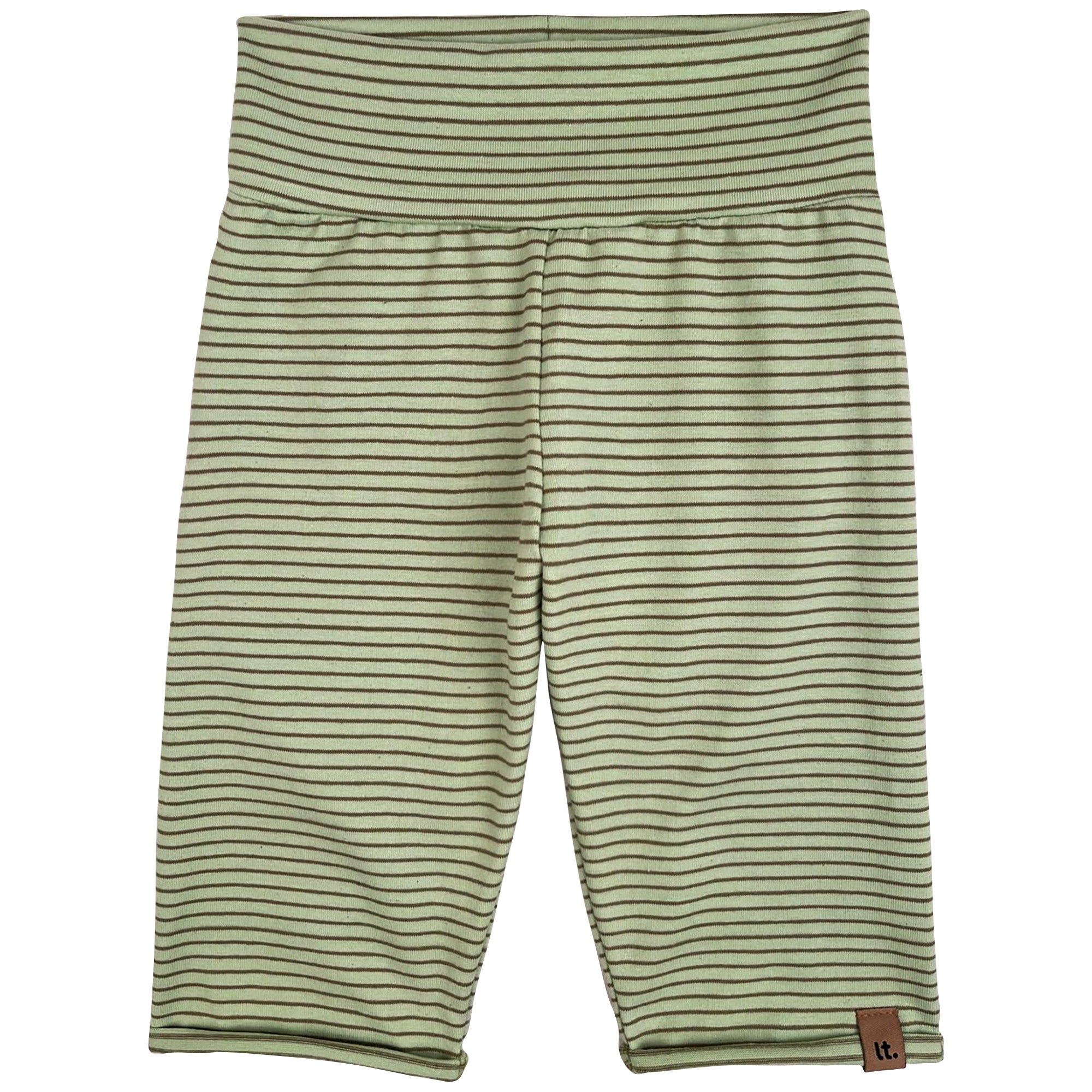 zelené pruhované 3/4 legíny