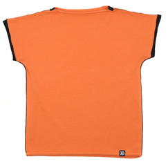 oranžové bavlněné tričko s krátkým rukávem